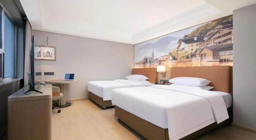 Bed in Vienna Hotel Hubei Jinzhou Changjiang University