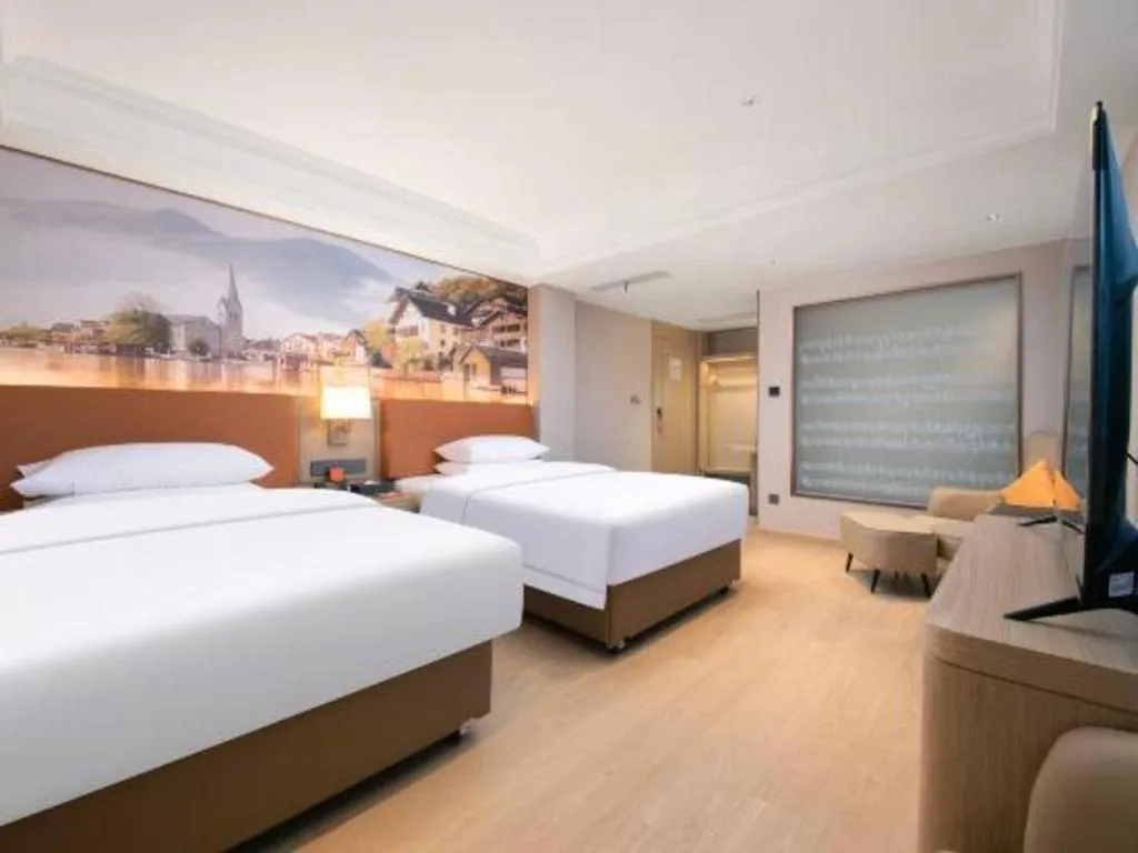 Bed in Vienna Hotel Hubei Jinzhou Changjiang University