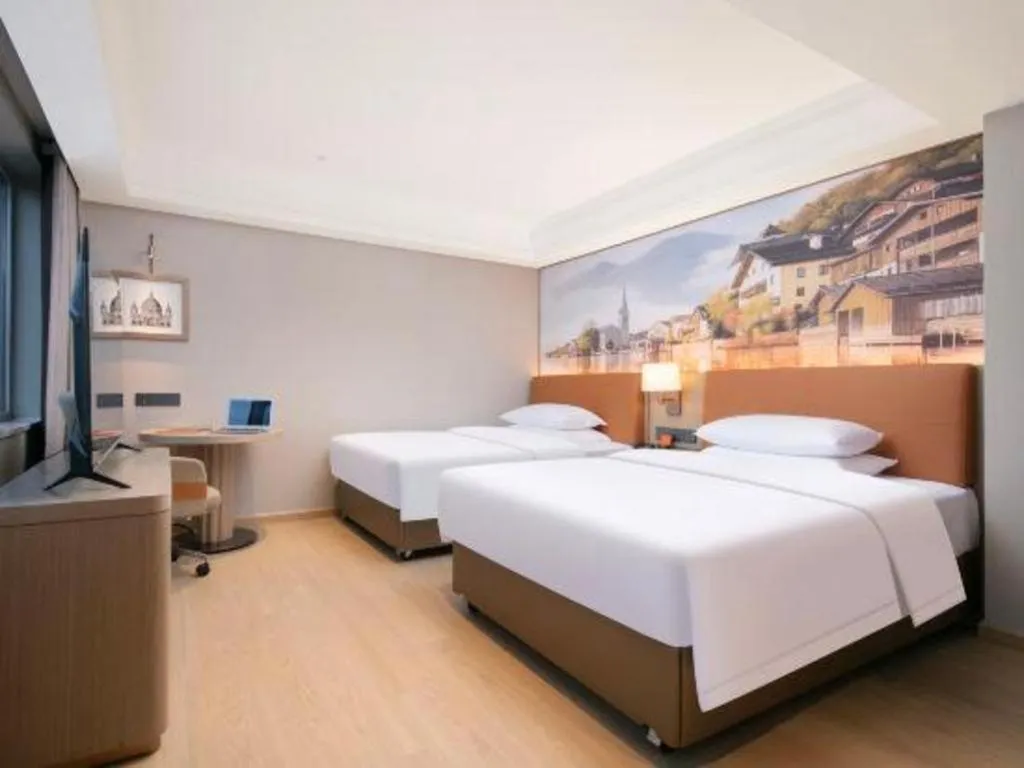 Bed in Vienna Hotel Hubei Jinzhou Changjiang University