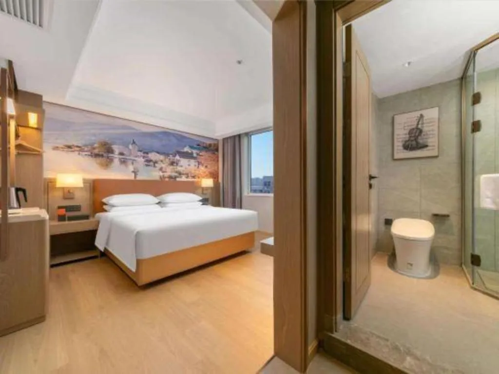 Bed in Vienna Hotel Hubei Jinzhou Changjiang University