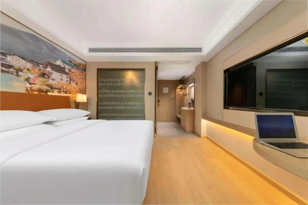 Bed in Vienna Hotel Hubei Jinzhou Changjiang University