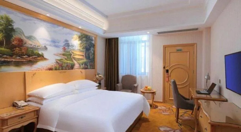 Bed in Vienna Hotel Anhui Jixi High-Speed Railway Station