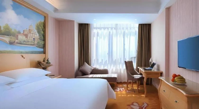 Bed in Vienna Hotel Anhui Jixi High-Speed Railway Station