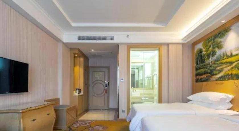 Bed in Vienna Hotel Anhui Jixi High-Speed Railway Station