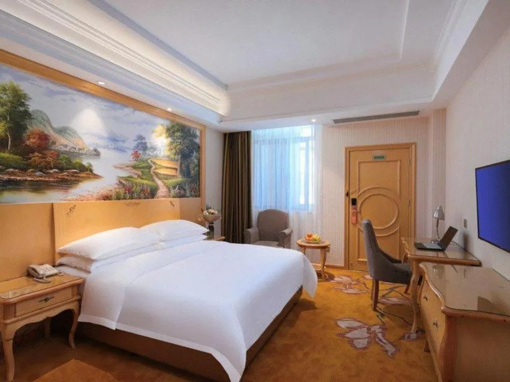 Bed in Vienna Hotel Anhui Jixi High-Speed Railway Station