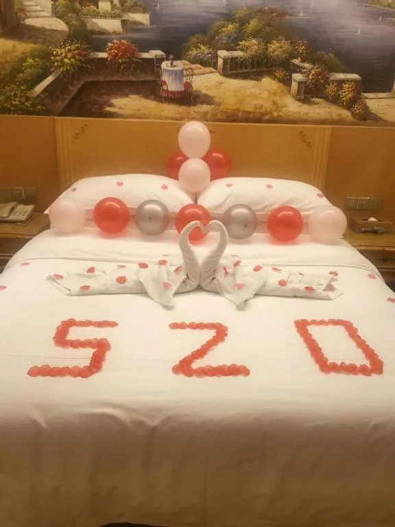 Bed in Vienna Hotel Anhui Jixi High-Speed Railway Station