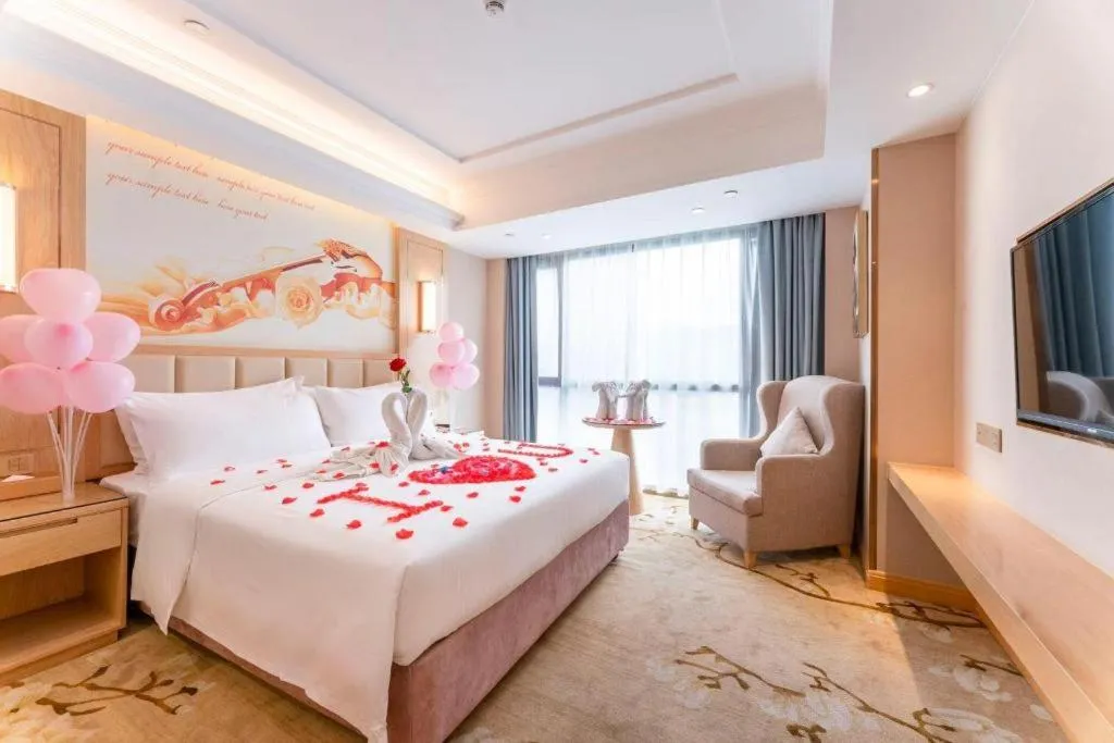 Bed in Vienna Hotel Chongqing Fengdu