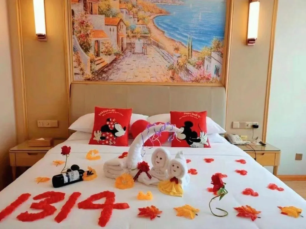 Bed in Vienna Hotel Chongqing Fengdu