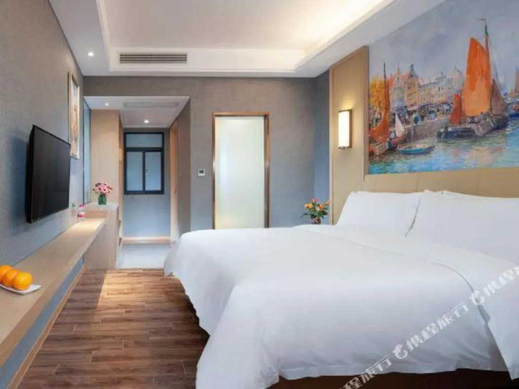 Bed in Vienna Hotel Jiangxi Ji'an Yanjingfu