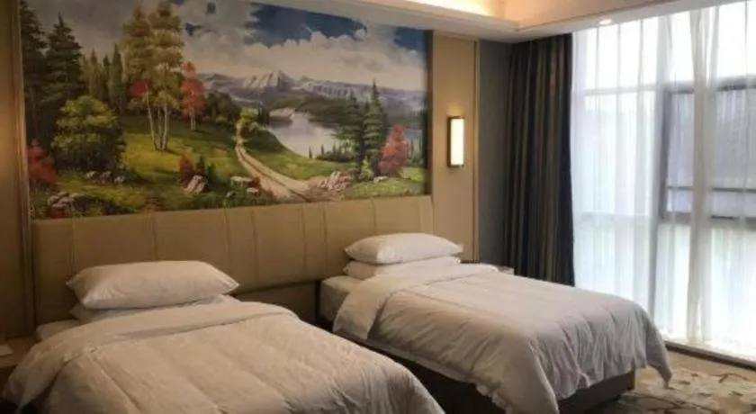 Bed in Vienna Hotel Jiangxi Ji'an Yanjingfu