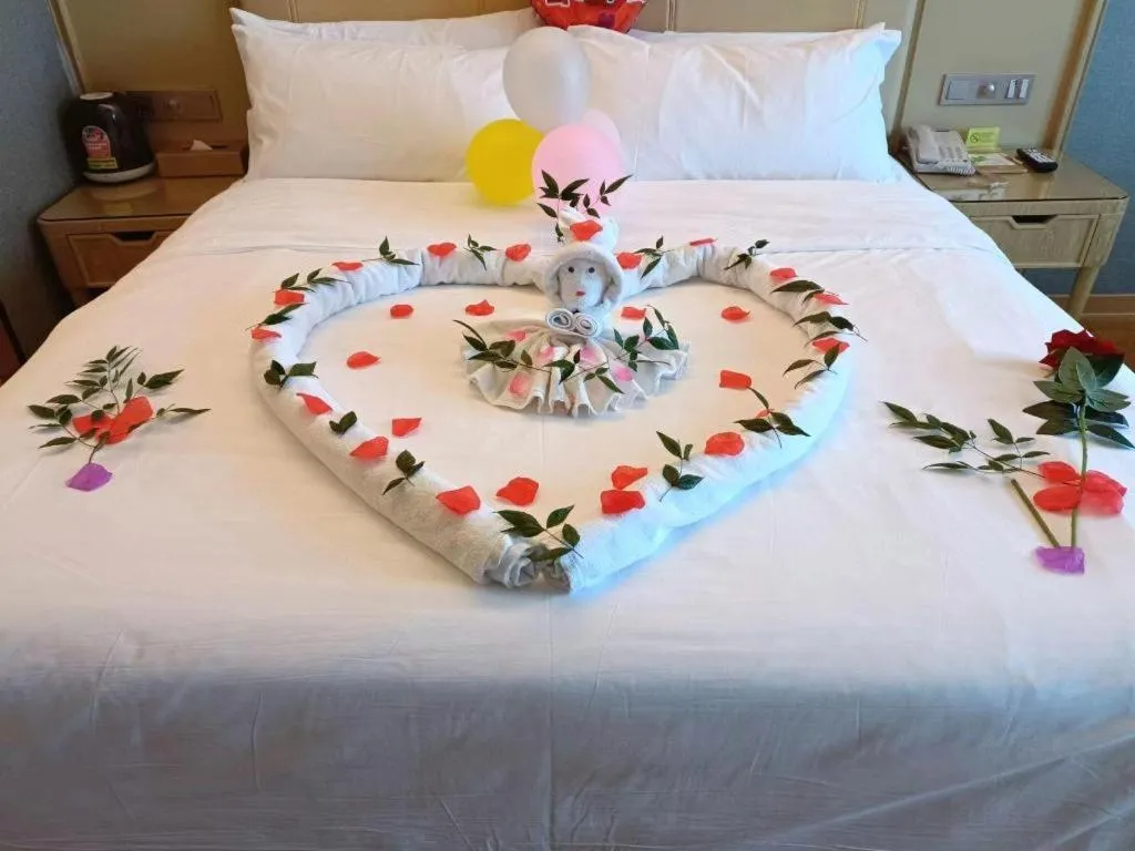 Bed in Vienna Hotel Jiangxi Ji'an Yanjingfu