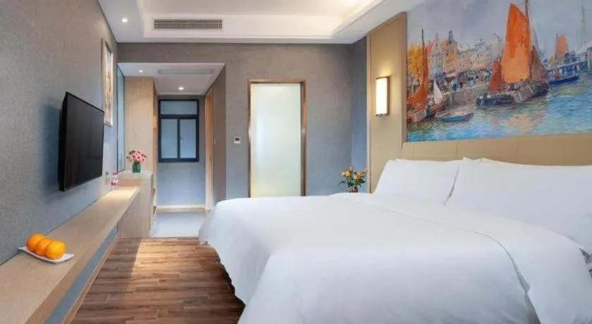 Bed in Vienna Hotel Jiangxi Ji'an Yanjingfu