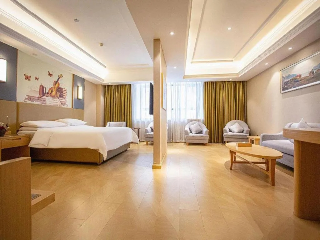 Bed in Vienna Hotel Xuzhou Junsheng Plaza Benteng Avenue Metro Station