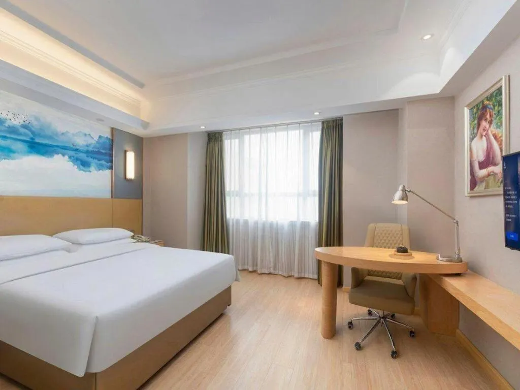 Bed in Vienna Hotel Xuzhou Junsheng Plaza Benteng Avenue Metro Station
