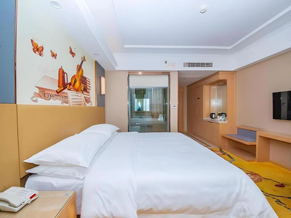 Bed in Vienna Hotel Xuzhou Junsheng Plaza Benteng Avenue Metro Station