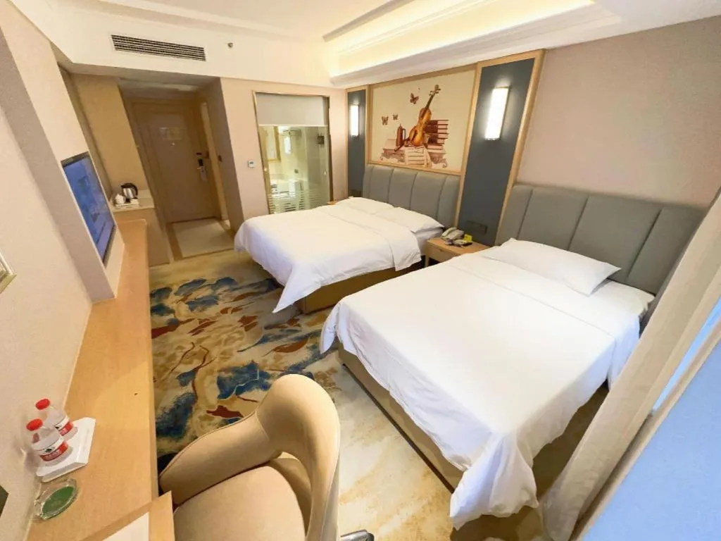 Bed in Vienna Hotel Chengdu University of Pertroleum Metro Station