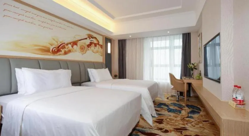 Bed in Vienna Hotel Chengdu University of Pertroleum Metro Station