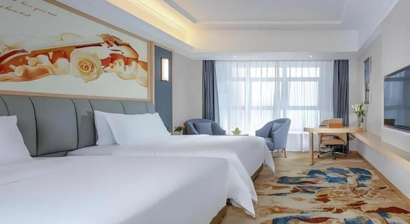 Bed in Vienna Hotel Chengdu University of Pertroleum Metro Station