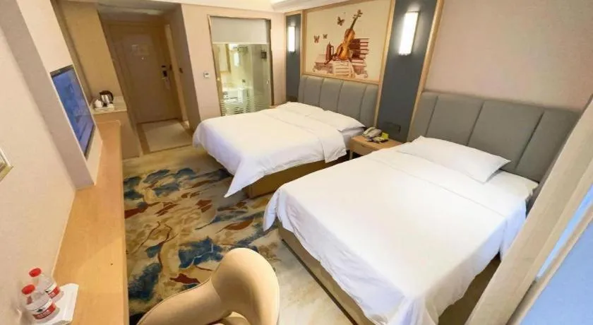 Bed in Vienna Hotel Chengdu University of Pertroleum Metro Station