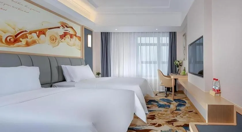 Bed in Vienna Hotel Chengdu University of Pertroleum Metro Station