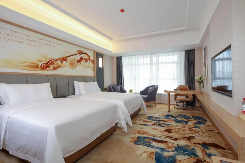 Bed in Vienna Hotel Chengdu University of Pertroleum Metro Station