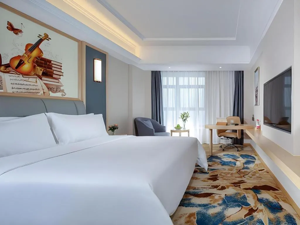 Bed in Vienna Hotel Chengdu University of Pertroleum Metro Station