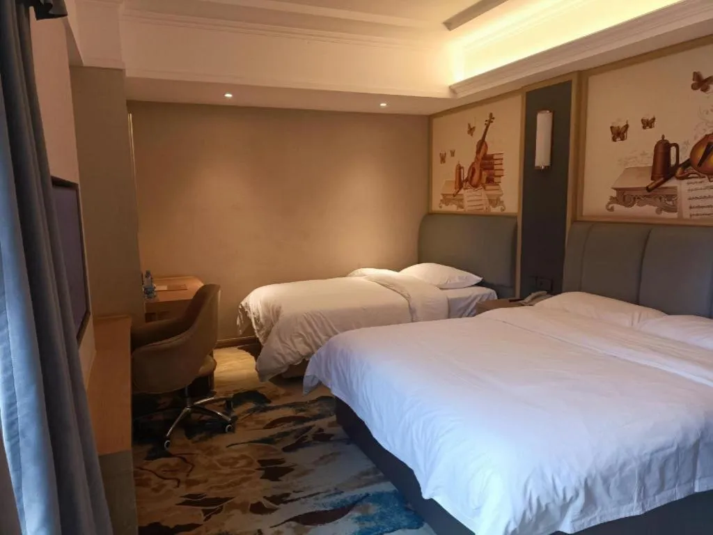 Bed in Vienna Hotel Chengdu University of Pertroleum Metro Station