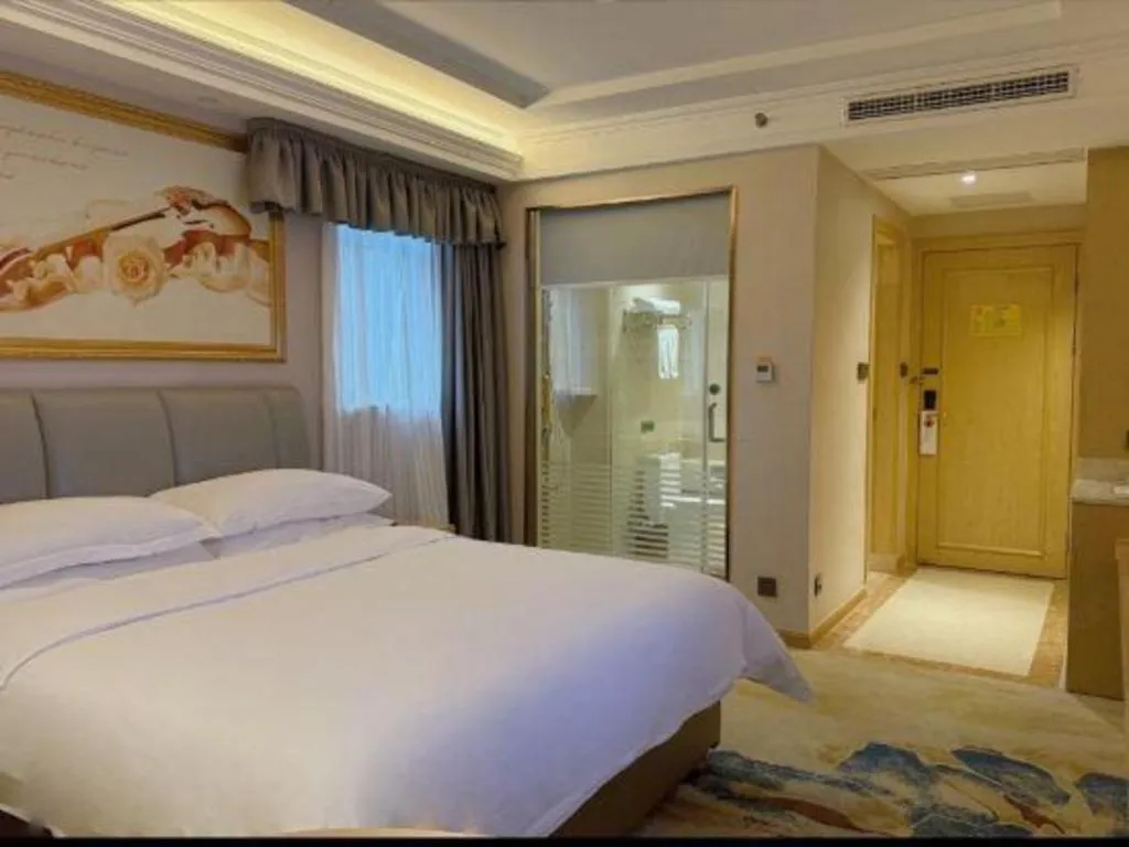 Bed in Vienna Hotel Chengdu University of Pertroleum Metro Station