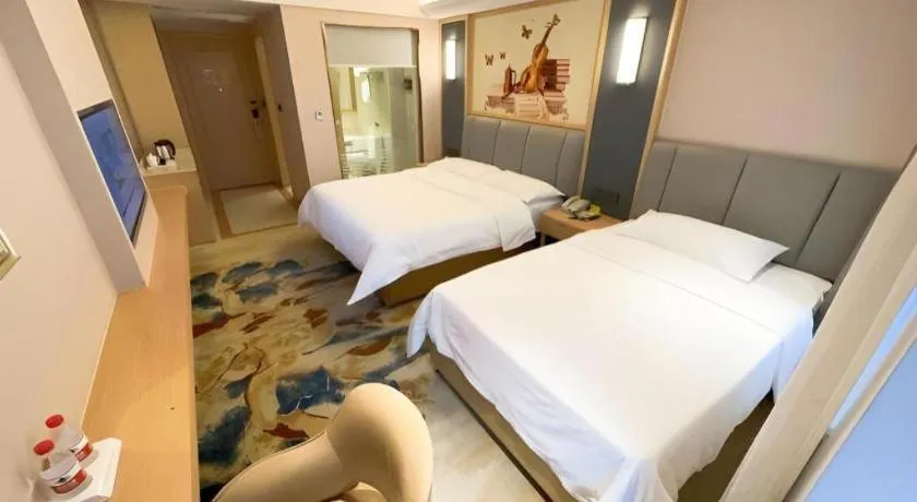 Bed in Vienna Hotel Chengdu University of Pertroleum Metro Station