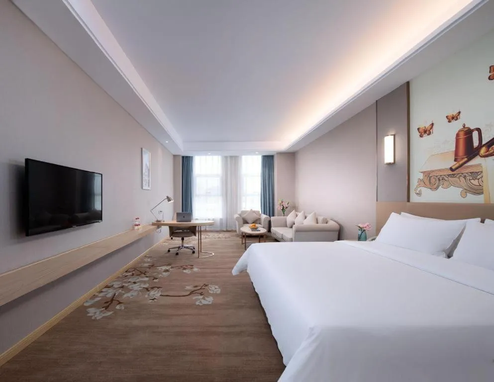 Bed in Vienna Hotel Jinan Railway Station