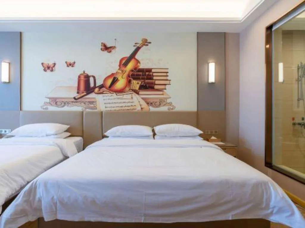 Bed in Vienna Hotel Jinan Railway Station