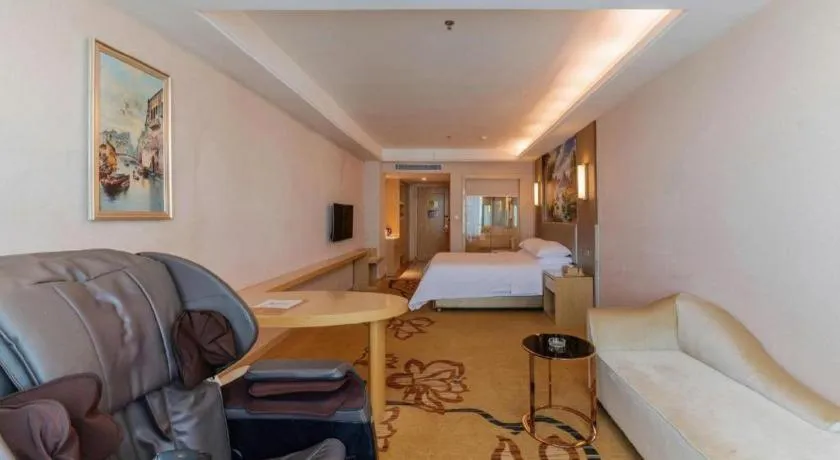 Bed in Vienna Hotel Guangdong Huizhou High-Speed North Railway Station Xiaojinkou