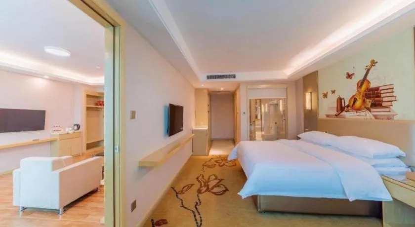 Bed in Vienna Hotel Guangdong Huizhou High-Speed North Railway Station Xiaojinkou
