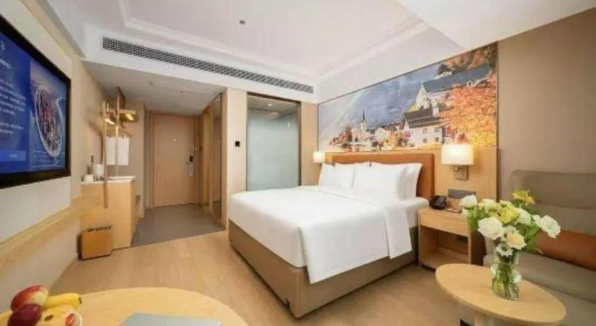 Bed in Vienna Hotel Yongzhou Dong'an High-Speed Railway Station