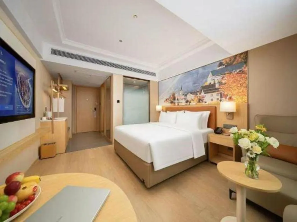 Bed in Vienna Hotel Yongzhou Dong'an High-Speed Railway Station