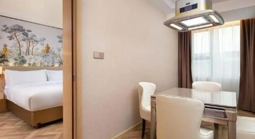 Bed in Vienna Hotel Yongzhou Dong'an High-Speed Railway Station