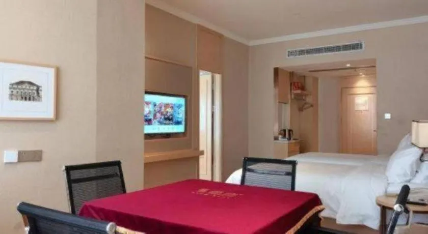 Bed in Vienna Hotel Yongzhou Dong'an High-Speed Railway Station