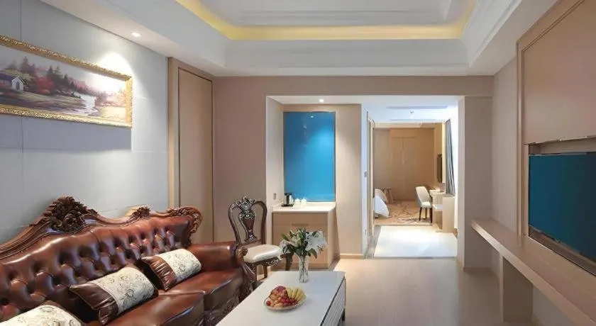 Bed in Vienna Hotel Jiangsu Kunshan Qiandeng Town