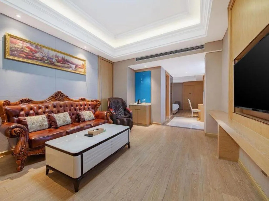 Bed in Vienna Hotel Jiangsu Kunshan Qiandeng Town