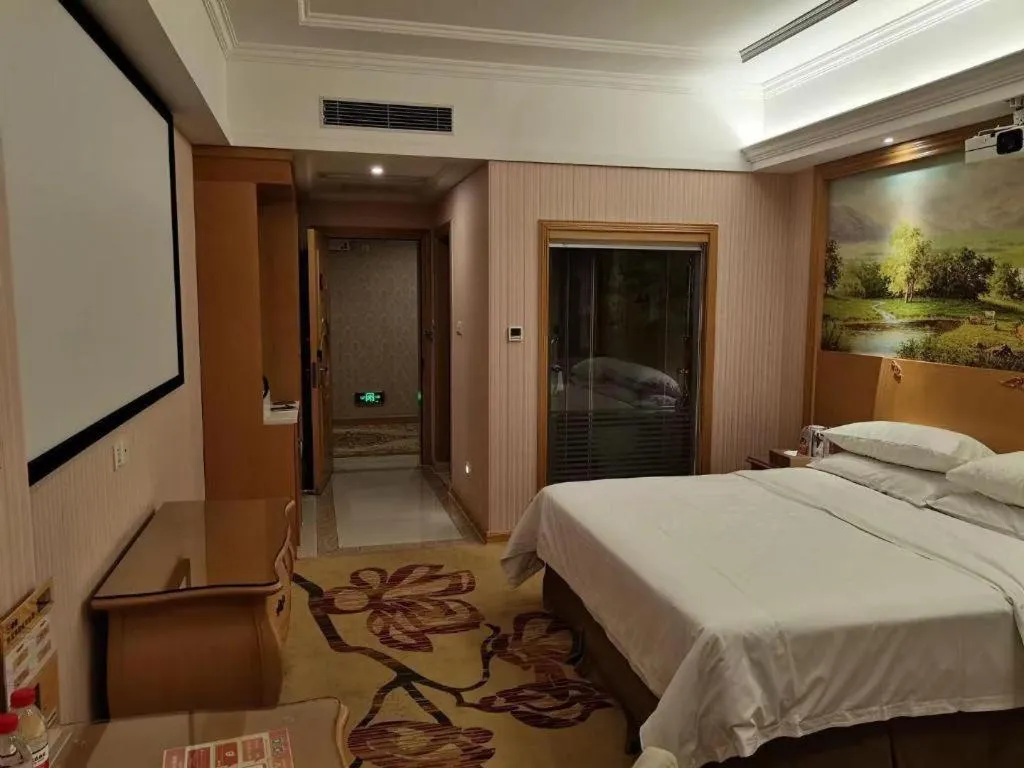Bed in Vienna Hotel Guangzhou Huadu Sunac Cultural Tourism City Shiling