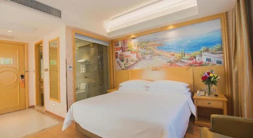 Bed in Vienna Hotel Hubei Xiangyang Tang City Gulou