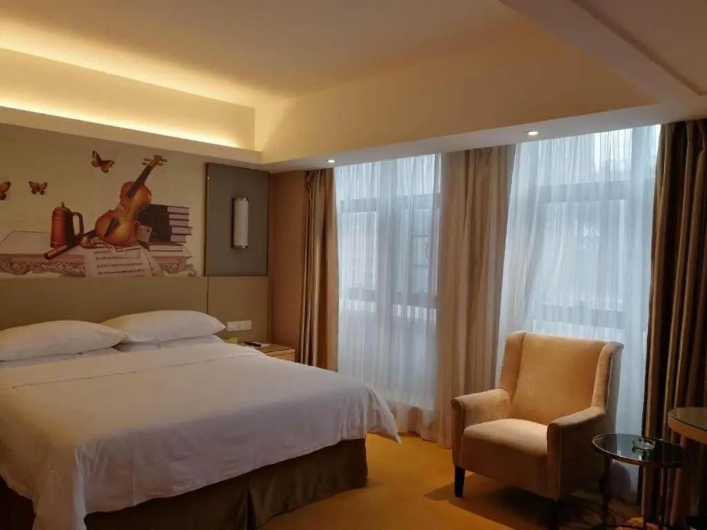Bed in Vienna Hotel Changsha Wanjia Libei Road Tuqiao Metro Station