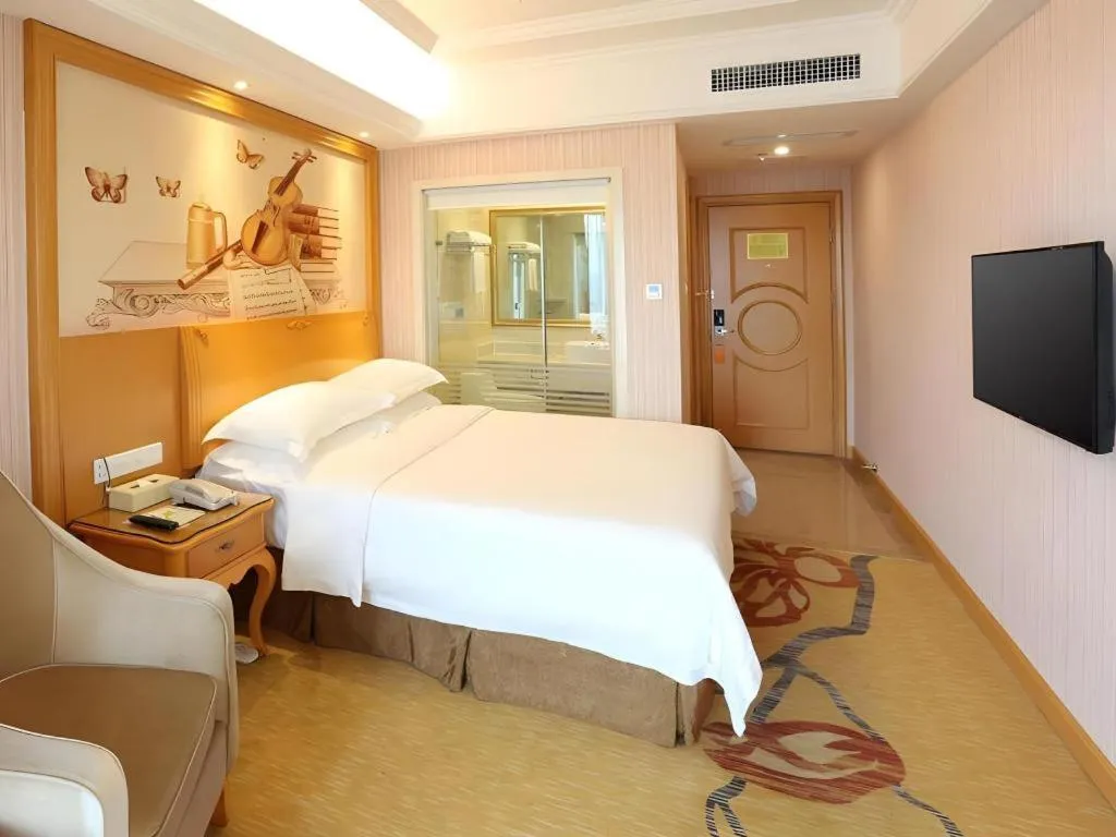 Bed in Vienna Hotel Changsha Wanjia Libei Road Tuqiao Metro Station