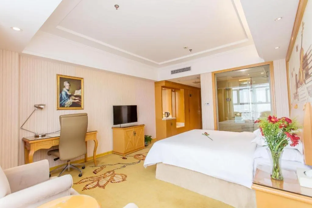 Bed in Vienna Hotel Jiangsu Kunshan Changjiang North Road Fenghuangcheng