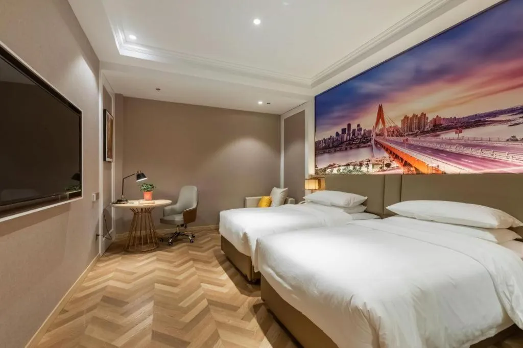 Bed in Vienna Hotel Jiangsu Dongtai Wanghai West Road