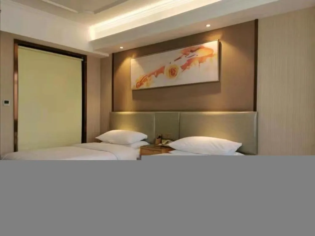 Bed in Vienna Hotel Anhui Huainan Shou County South Gate of Ancient Town Jinrun Central City