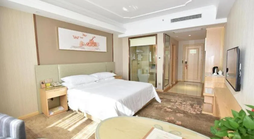 Bed in Vienna Hotel Anhui Huainan Shou County South Gate of Ancient Town Jinrun Central City
