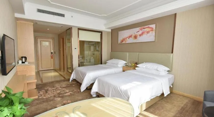 Bed in Vienna Hotel Anhui Huainan Shou County South Gate of Ancient Town Jinrun Central City