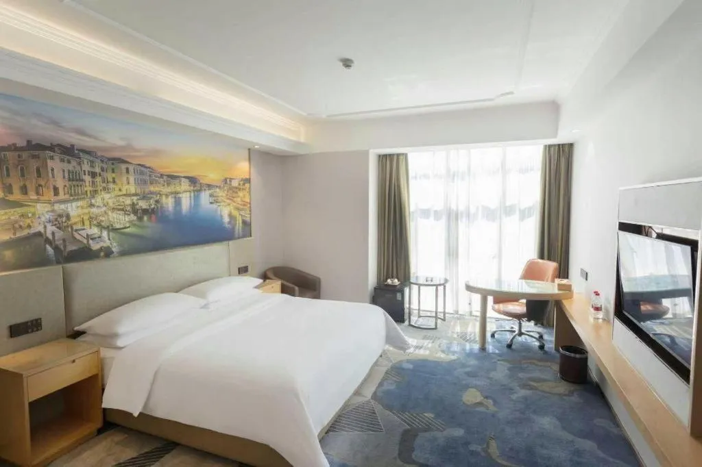 Bed in Vienna Hotel Anhui Huainan Shou County South Gate of Ancient Town Jinrun Central City