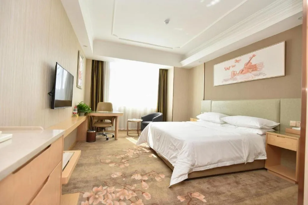 Bed in Vienna Hotel Anhui Huainan Shou County South Gate of Ancient Town Jinrun Central City